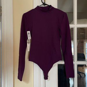 Aritzia Babaton Contour Turtleneck Bodysuit, Dewberry Purple, Size M, NWT